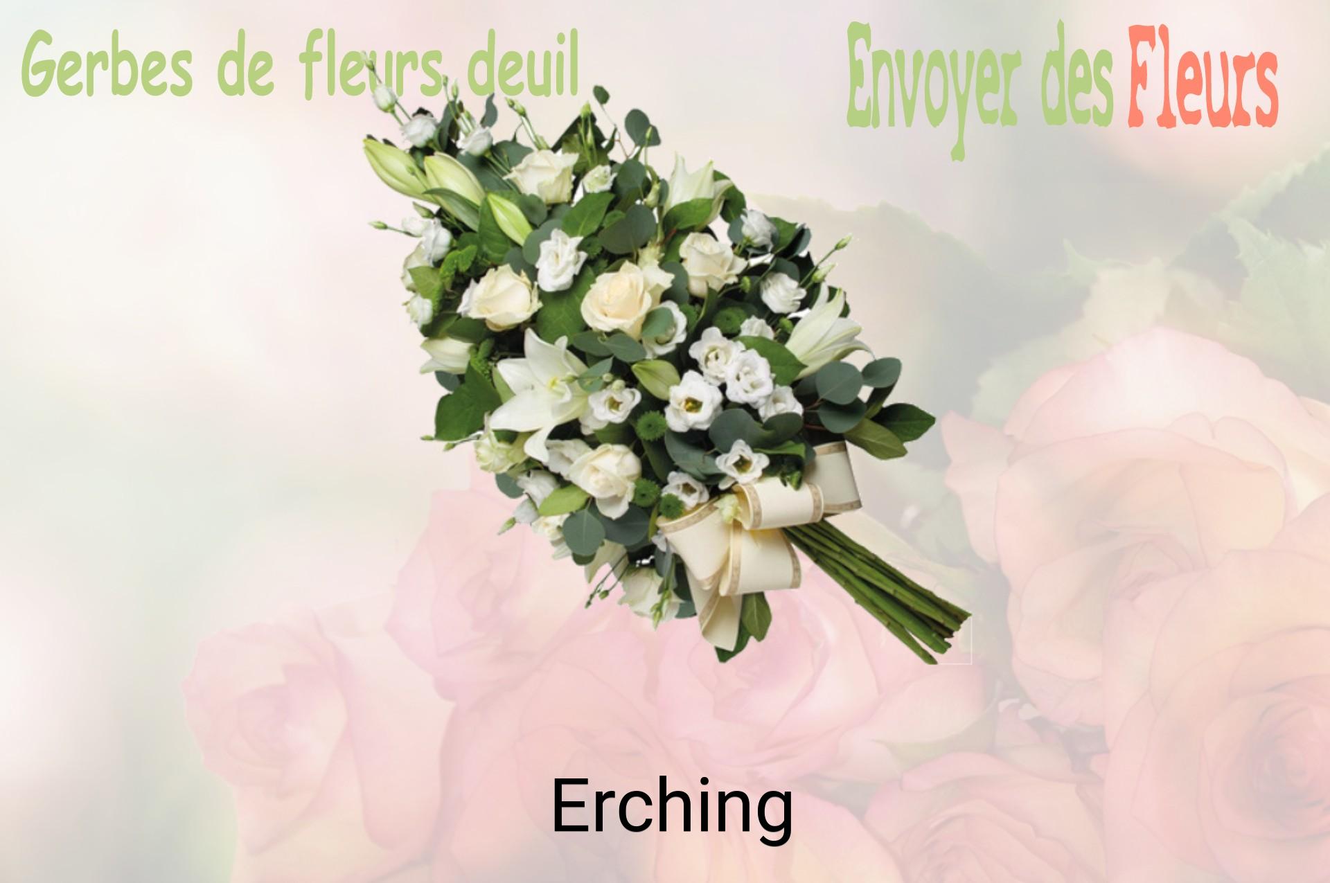 Gerbe de fleurs de deuil livrée à Erching